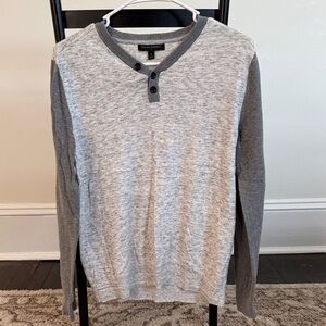 Banana Republic Light and Dark Gray Sweater